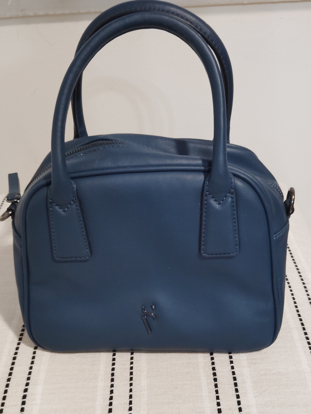 Simply Vera Vera Wang Navy Structured Top-Handle Satchel